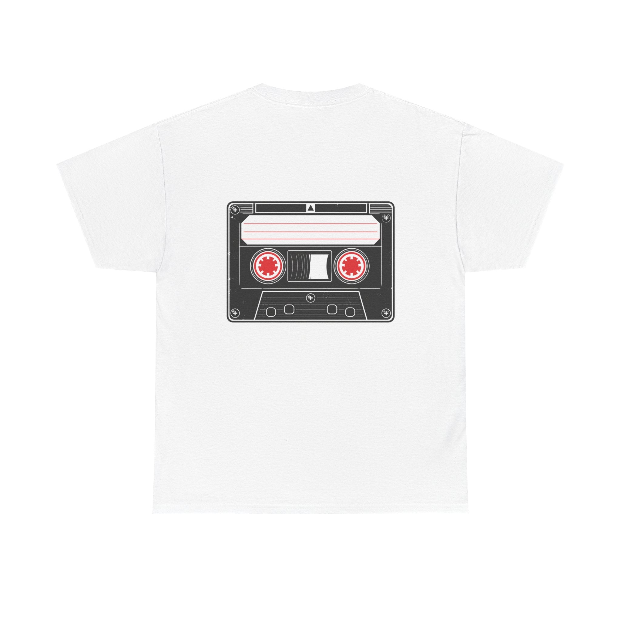 Retro Rewind Tee — Vintage Cassette Tape Graphic T-Shirt