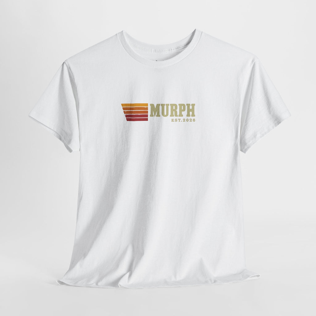 Murph Retro Stripe Tee — Vintage Sunset Graphic T-Shirt