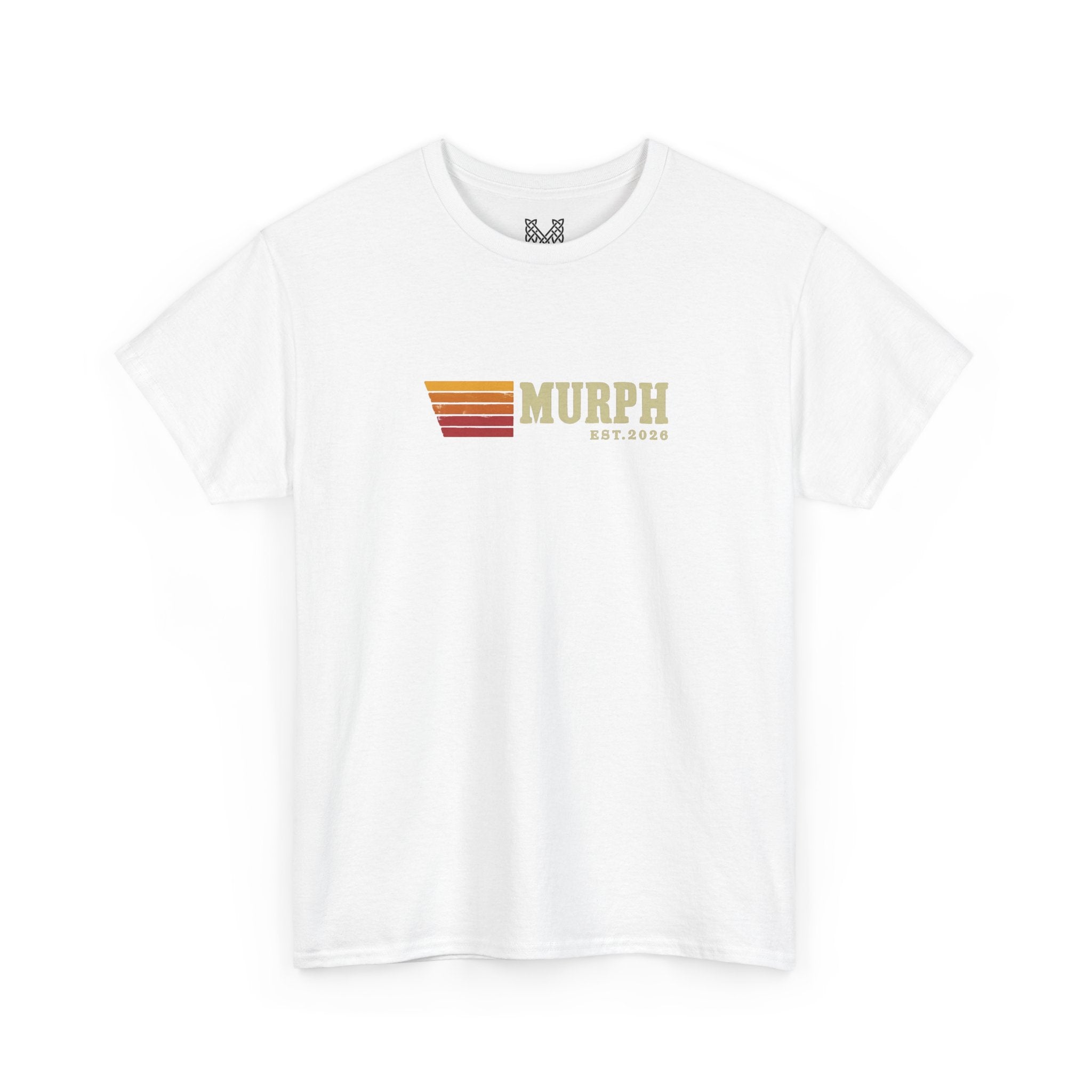 Murph Retro Stripe Tee — Vintage Sunset Graphic T-Shirt