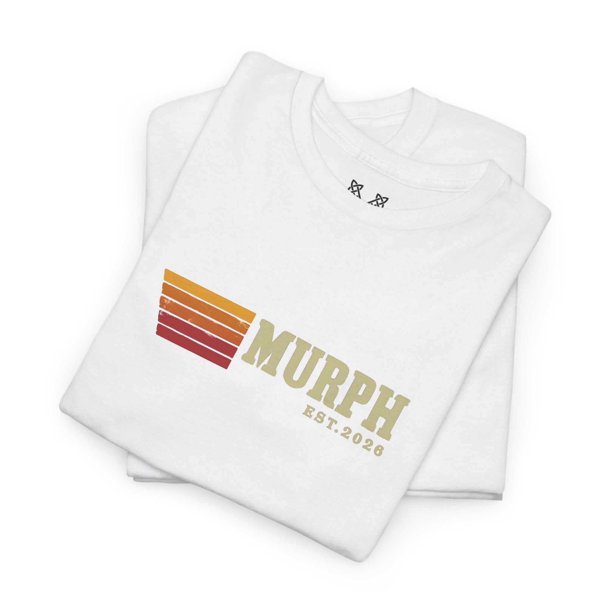 Murph Retro Stripe Tee — Vintage Sunset Graphic T-Shirt